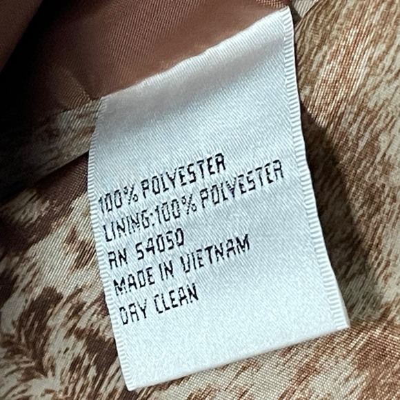 Vintage‎ Le Suit Women's Size 14W Brown Textured 2-Button Blazer - Picture 14 of 16